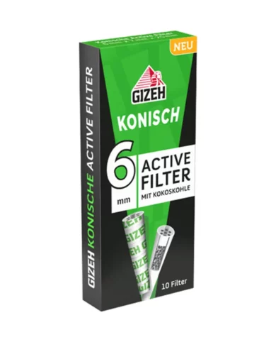 GIZEH Active Filter konisch (10 Stueck)