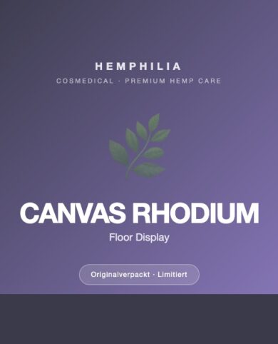 Hemphilia CANVAS RHODIUM Floor Display (bestücktes Premium-Verkaufs-Display)